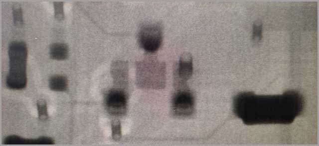 Inspección de rayos X del PCB